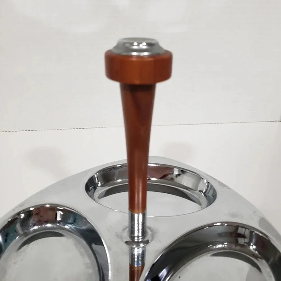 Vintage Glo Hill Canada Gourmates 3 Section Serving Tray With  Bakelite Handle. - Picture 2 of 6